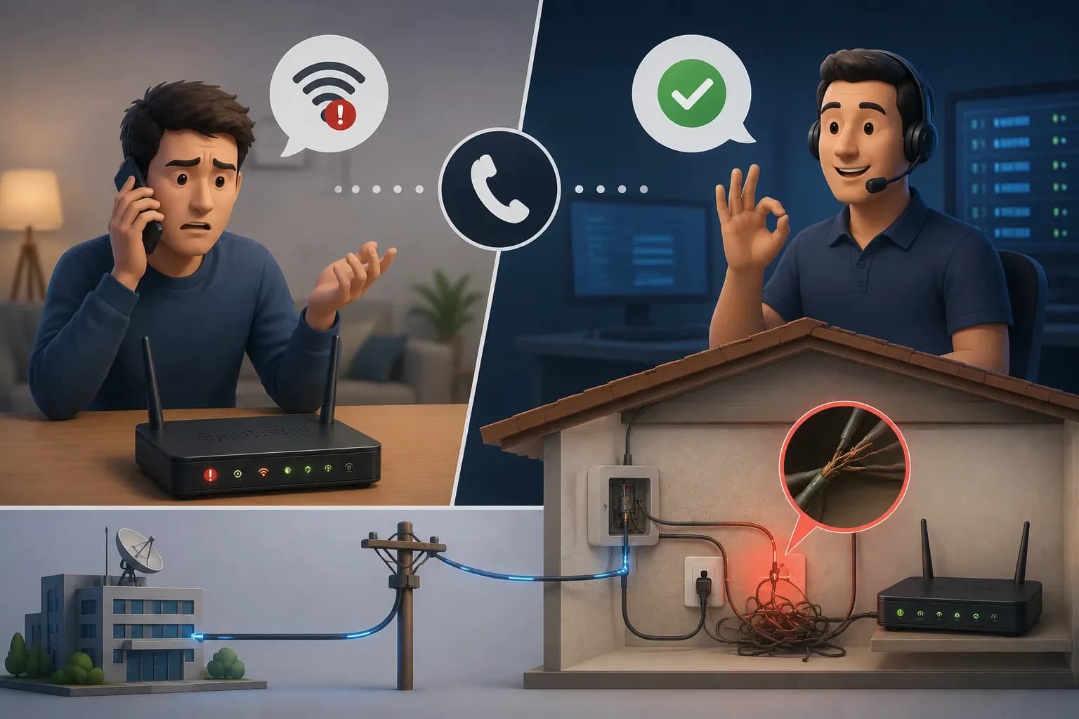 تحلیل پارامترهای کیفیت خط اینترنت (ADSL/VDSL)